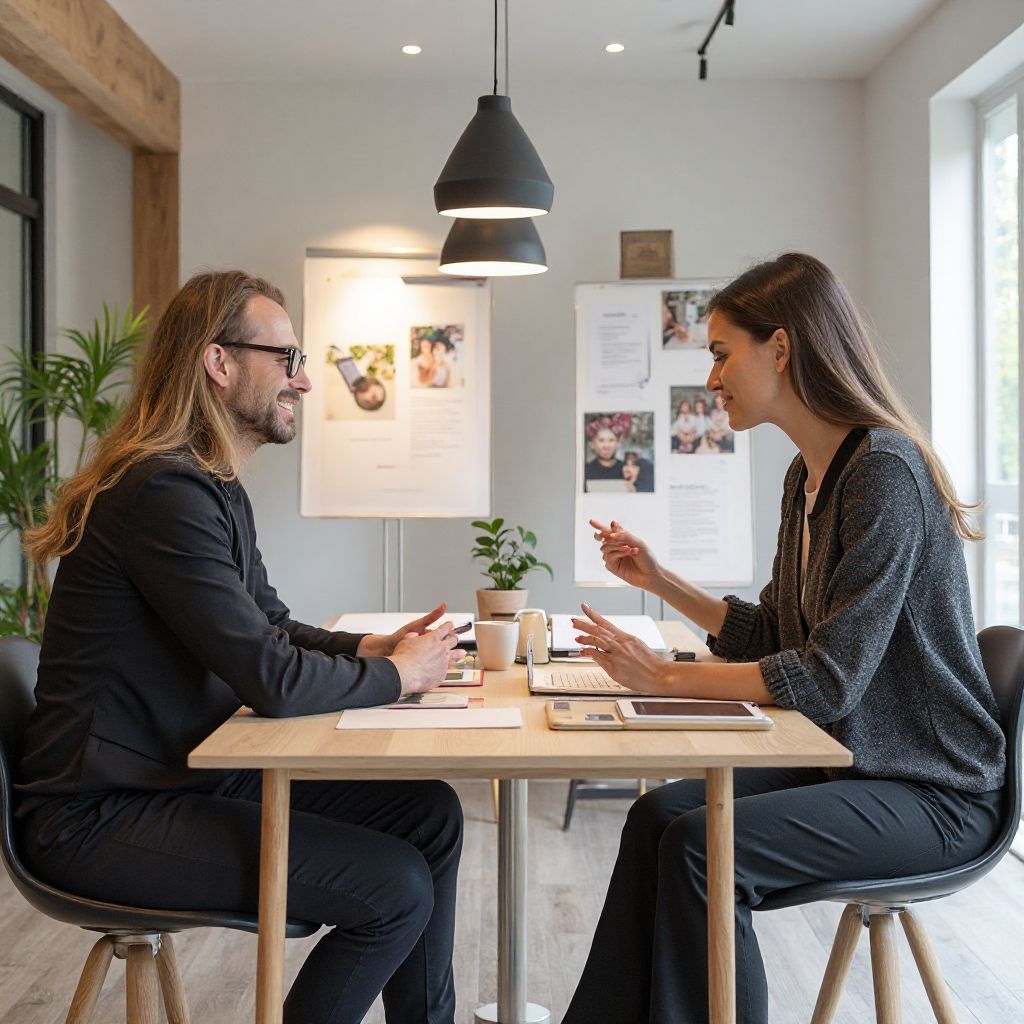 Client consultation meeting