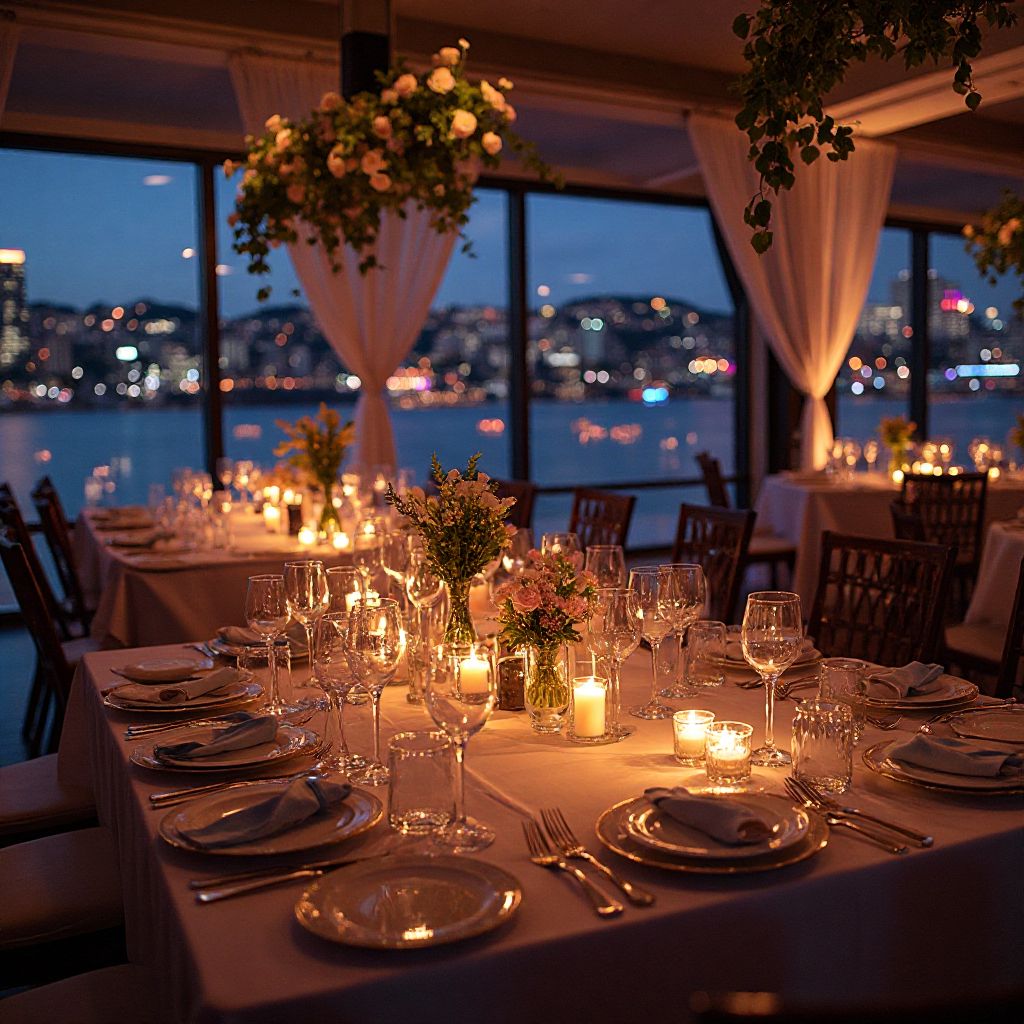 Elegant wedding reception