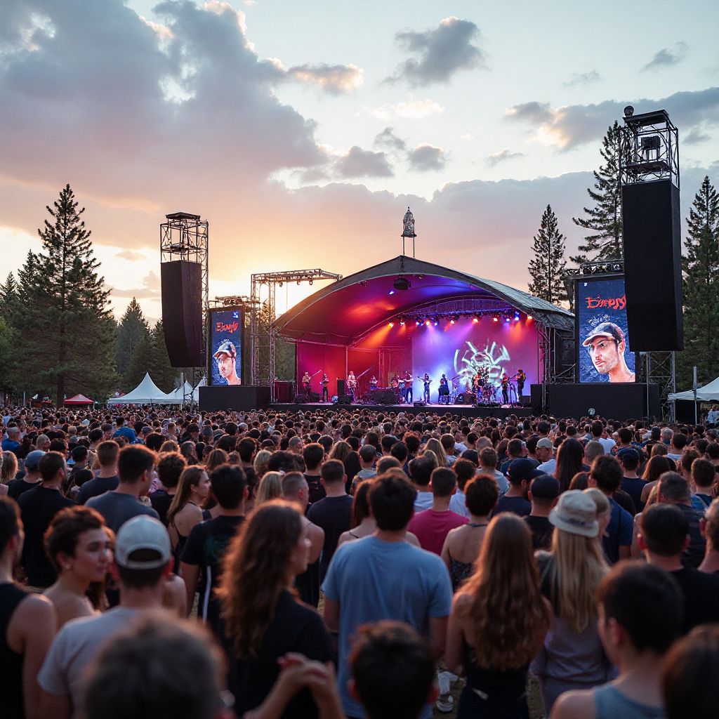 Outdoor festival event